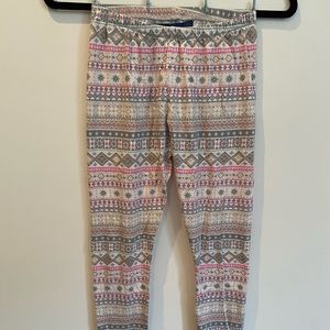 Francesca’s White Leggings and Sleep Pants